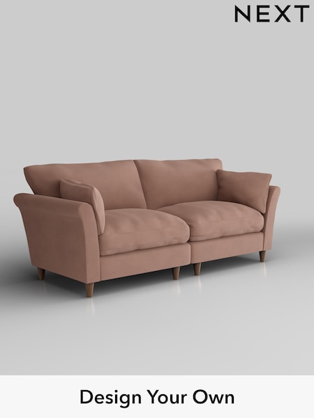 Plush Velvet Easy Clean/Mid Natural Hartley Relaxed Sit (W44879) | £1,375