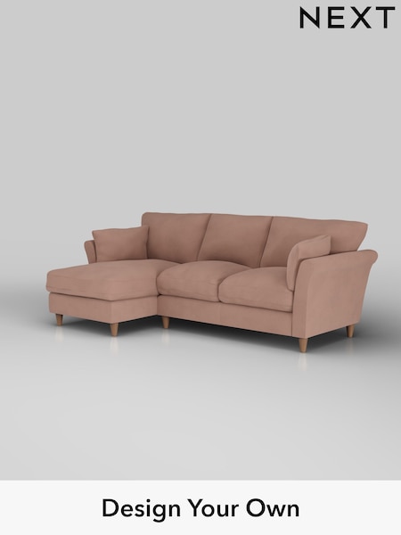 Plush Velvet Easy Clean/Mid Natural Hartley Relaxed Sit (W44879) | £1,899