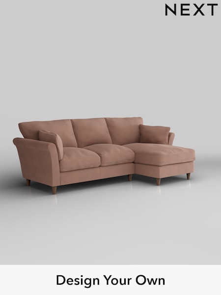 Plush Velvet Easy Clean/Mid Natural Hartley Relaxed Sit (W44879) | £1,899