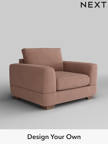 Plush Velvet Easy Clean/Mid Natural Clayton (W44893) | £850