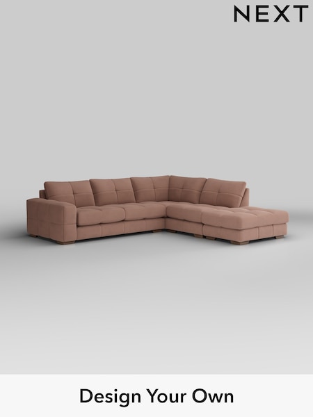 Plush Velvet Easy Clean/Mid Natural Brooke Deep Sit (W44897) | £2,825