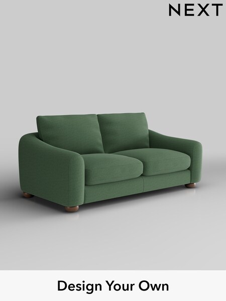 Relaxed Linen Look/Dark Green Arches (W44903) | £1,225