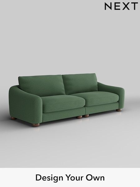 Relaxed Linen Look/Dark Green Arches (W44903) | £1,425