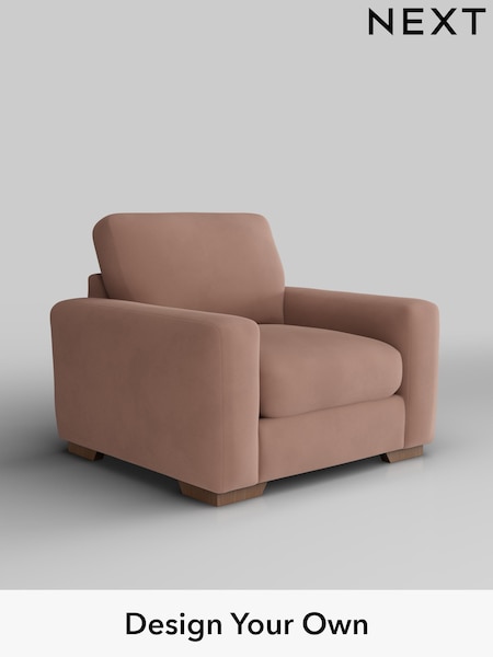 Plush Velvet Easy Clean/Mid Natural Houghton Deep Relaxed Sit (W44905) | £925