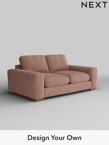 Plush Velvet Easy Clean/Mid Natural Houghton Deep Relaxed Sit (W44905) | £1,325