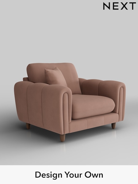 Plush Velvet Easy Clean/Mid Natural Odella (W44906) | £975