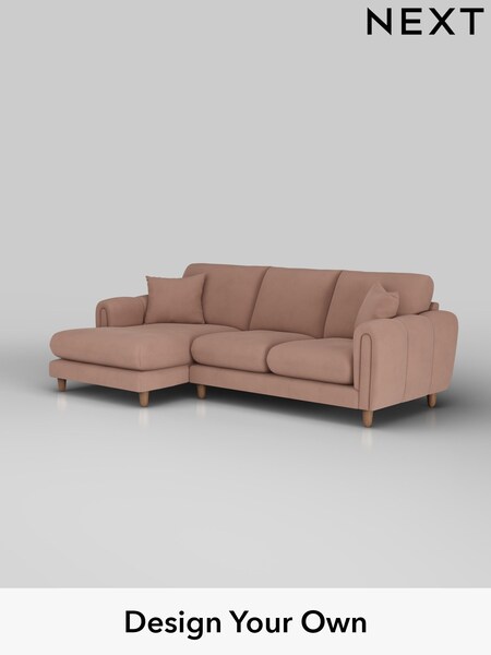 Plush Velvet Easy Clean/Mid Natural Odella (W44906) | £1,950