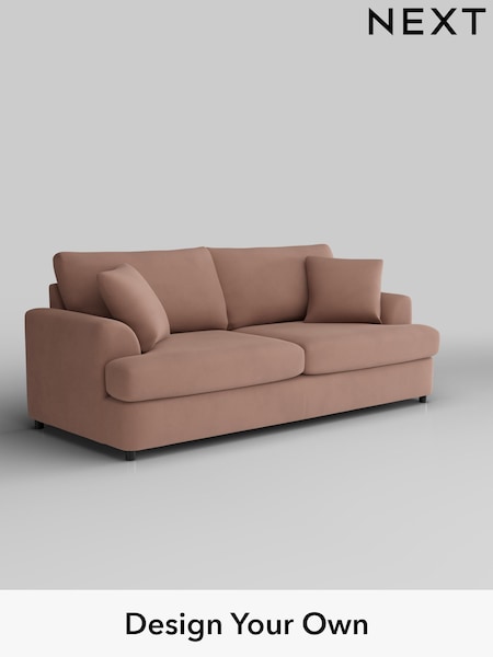 Plush Velvet Easy Clean/Mid Natural Parker Platform (W44909) | £1,375