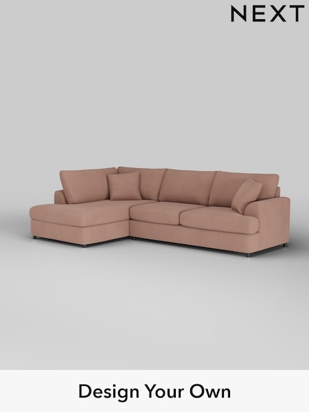 Plush Velvet Easy Clean/Mid Natural Parker Platform (W44909) | £2,350