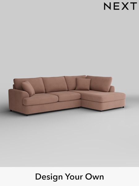 Plush Velvet Easy Clean/Mid Natural Parker Platform (W44909) | £2,350