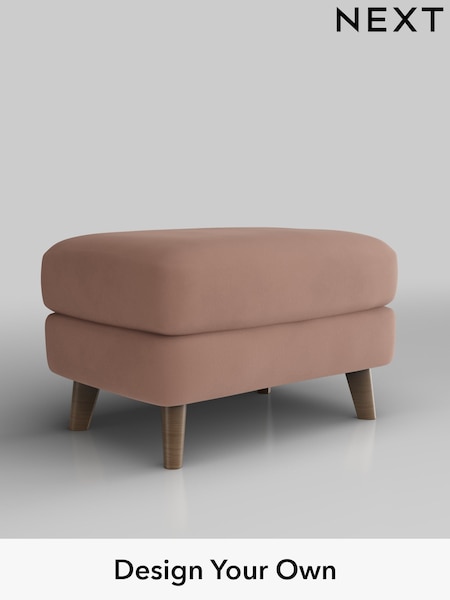 Plush Velvet Easy Clean/Mid Natural Parker Buttoned Back (W44910) | £425