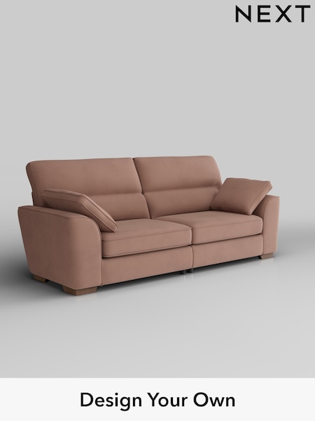 Plush Velvet Easy Clean/Mid Natural Stamford Highback (W44914) | £1,399