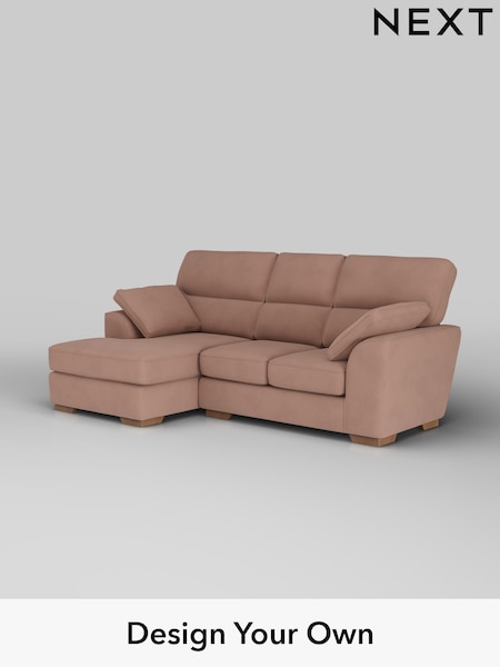 Plush Velvet Easy Clean/Mid Natural Stamford Highback (W44914) | £1,775