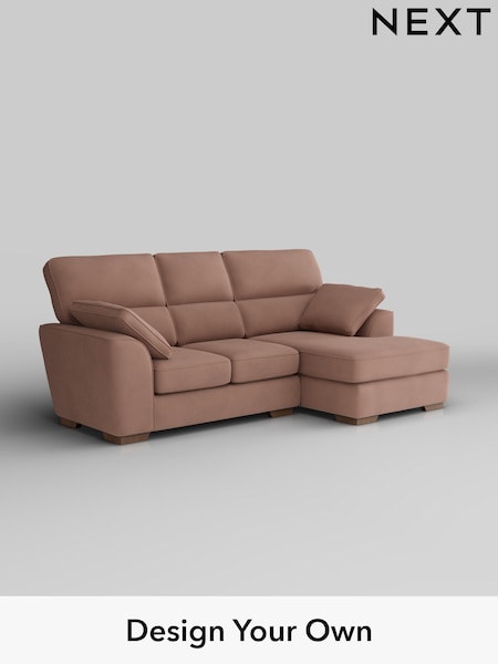 Plush Velvet Easy Clean/Mid Natural Stamford Highback (W44914) | £2,025