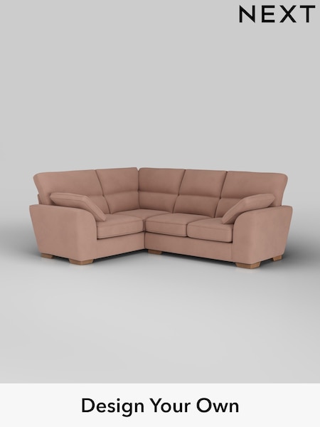 Plush Velvet Easy Clean/Mid Natural Stamford Highback (W44914) | £2,150