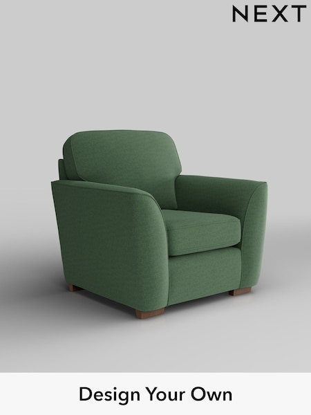 Relaxed Linen Look/Dark Green Malvern (W44919) | £625