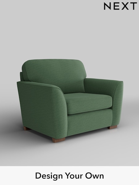 Relaxed Linen Look/Dark Green Malvern (W44919) | £725