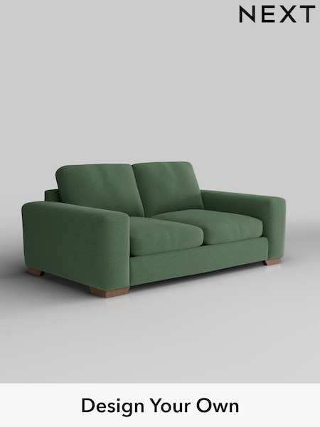 Relaxed Linen Look/Dark Green Houghton Deep Sit (W44921) | £1,275