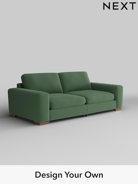 Relaxed Linen Look/Dark Green Houghton Deep Sit (W44921) | £1,475