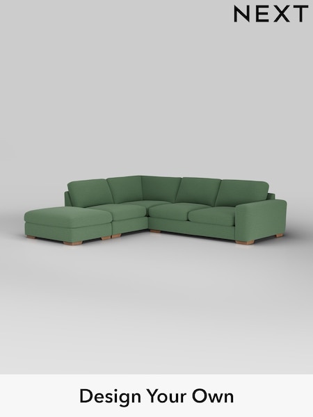 Relaxed Linen Look/Dark Green Houghton Deep Sit (W44921) | £2,599