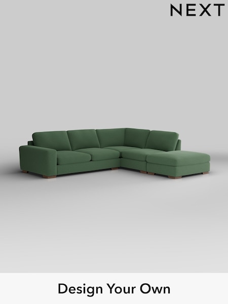 Relaxed Linen Look/Dark Green Houghton Deep Sit (W44921) | £2,599