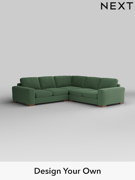 Relaxed Linen Look/Dark Green Houghton Deep Sit (W44921) | £2,775