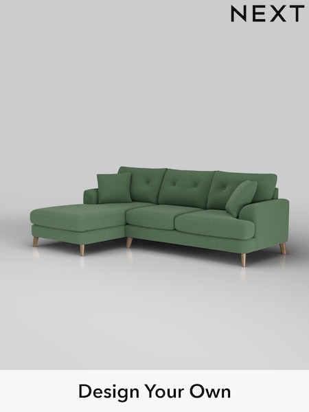 Relaxed Linen Look/Dark Green Parker Buttoned Back (W44924) | £2,199