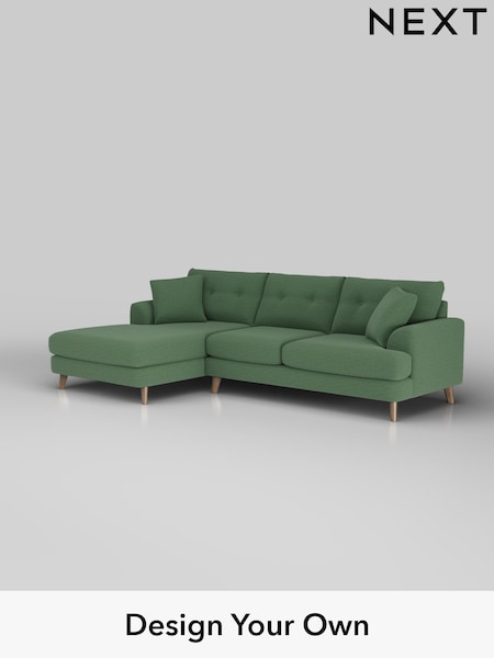Relaxed Linen Look/Dark Green Parker Buttoned Back (W44924) | £2,350