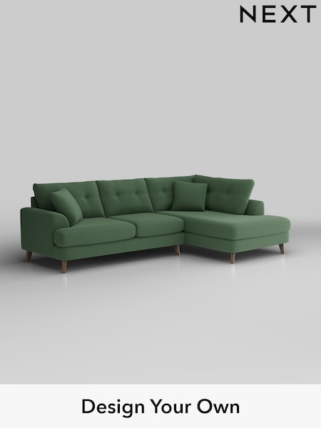Relaxed Linen Look/Dark Green Parker Buttoned Back (W44924) | £2,325