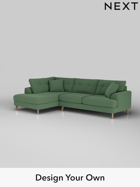 Relaxed Linen Look/Dark Green Parker Buttoned Back (W44924) | £2,425