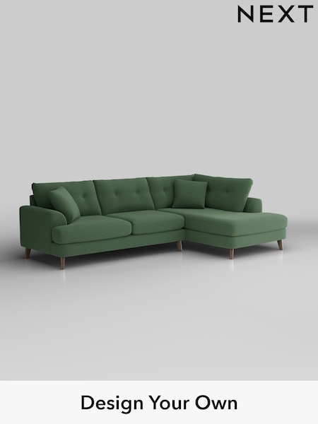 Relaxed Linen Look/Dark Green Parker Buttoned Back (W44924) | £2,425