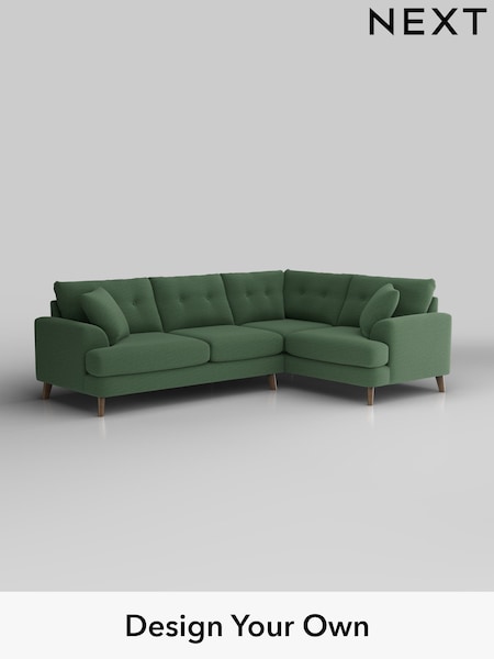 Relaxed Linen Look/Dark Green Parker Buttoned Back (W44924) | £2,375