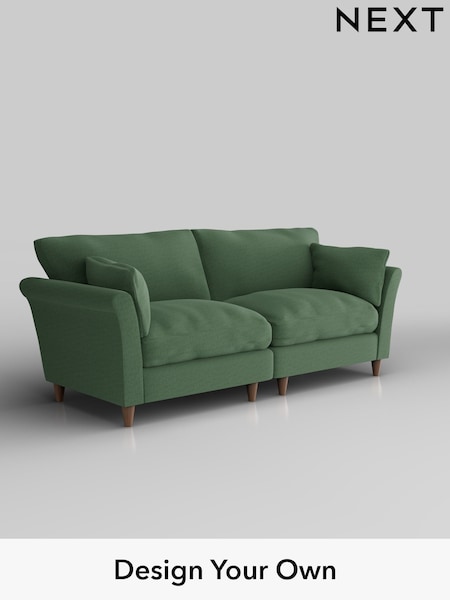 Relaxed Linen Look/Dark Green Hartley Relaxed Sit (W44925) | £1,375