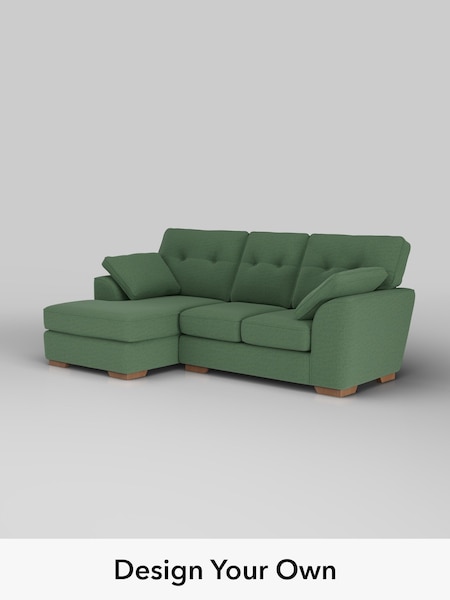 Relaxed Linen Look/Dark Green Stamford Buttoned Back (W44927) | £1,775