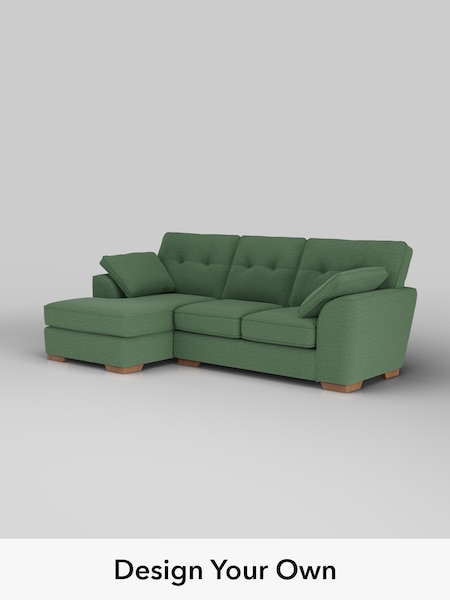 Relaxed Linen Look/Dark Green Stamford Buttoned Back (W44927) | £1,875