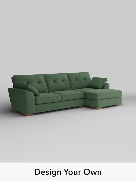 Relaxed Linen Look/Dark Green Stamford Buttoned Back (W44927) | £2,025