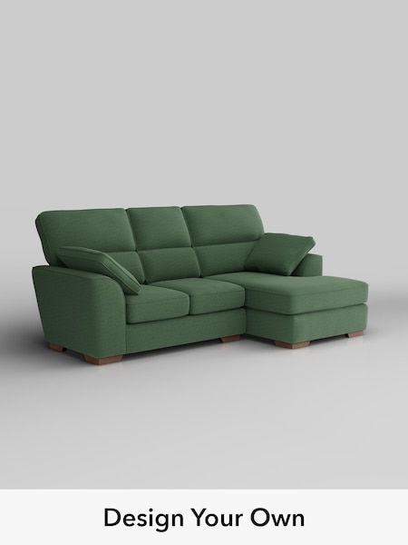 Relaxed Linen Look/Dark Green Stamford Highback (W44928) | £1,775