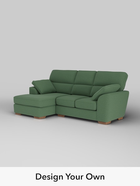Relaxed Linen Look/Dark Green Stamford Highback (W44928) | £2,025