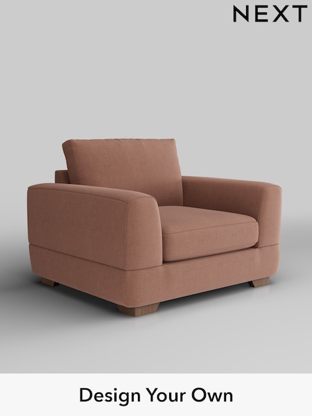 Relaxed Linen Look/Light Rust Brown Clayton (W44934) | £850