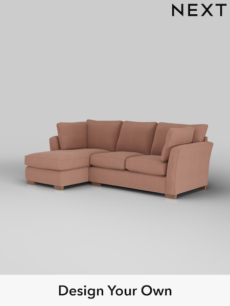 Relaxed Linen Look/Light Rust Brown Heath Highback (W44940) | £1,899