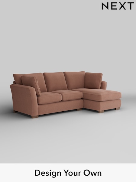 Relaxed Linen Look/Light Rust Brown Heath Highback (W44940) | £1,899