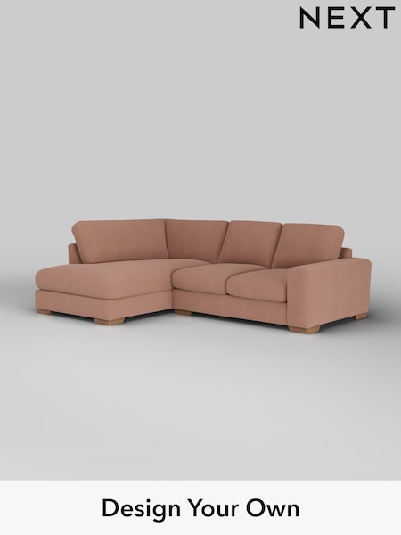 Relaxed Linen Look/Light Rust Brown Houghton Deep Relaxed Sit (W44941) | £2,150