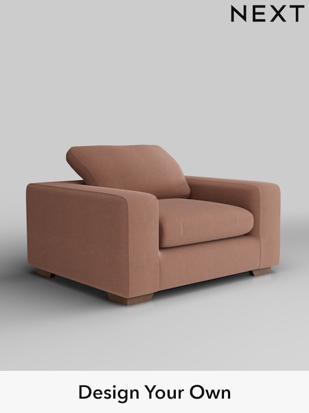 Relaxed Linen Look/Light Rust Brown N Premium The Snuggle Grand (W44942) | £1,399