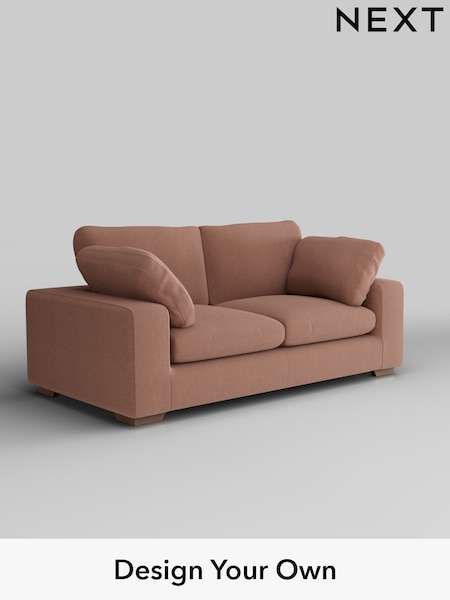 Relaxed Linen Look/Light Rust Brown N Premium The Snuggle Grand (W44942) | £1,799