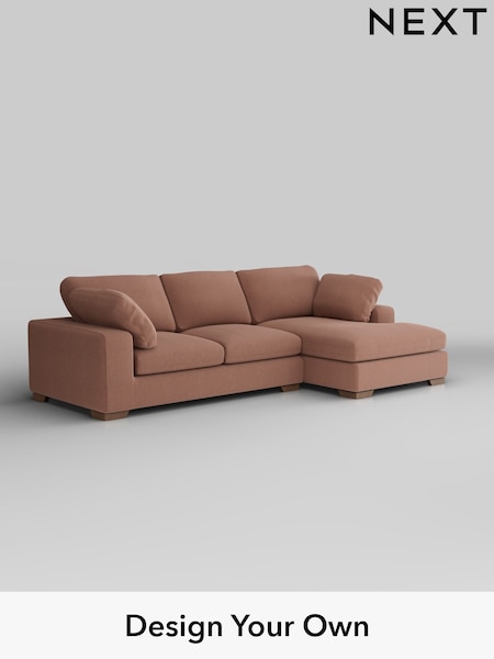 Relaxed Linen Look/Light Rust Brown N Premium The Snuggle Grand (W44942) | £2,675