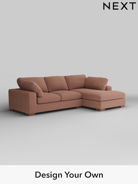 Relaxed Linen Look/Light Rust Brown N Premium The Snuggle Grand (W44942) | £2,750