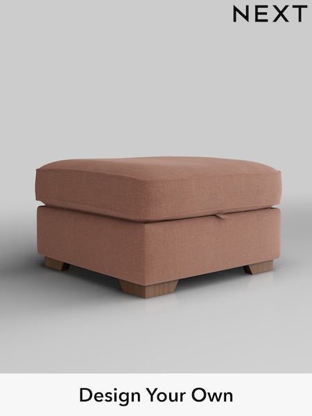 Relaxed Linen Look/Light Rust Brown Stamford Buttoned Back (W44943) | £499