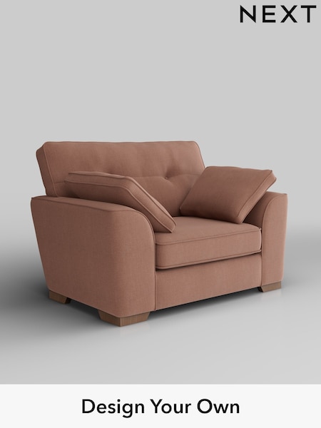 Relaxed Linen Look/Light Rust Brown Stamford Buttoned Back (W44943) | £899