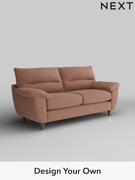 Relaxed Linen Look/Light Rust Brown Elliot Highback (W44949) | £1,175