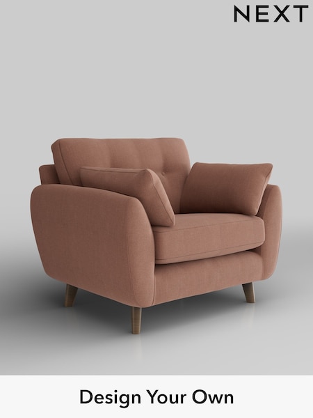 Relaxed Linen Look/Light Rust Brown Wilson Buttoned Back (W44958) | £699